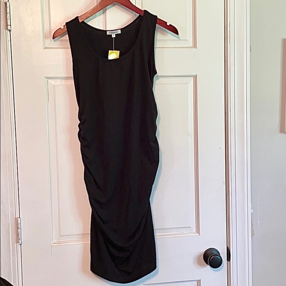 Size small black maternity tank top dress